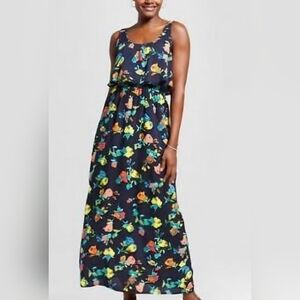 Merona Floral Maxi Dress - Multicolor